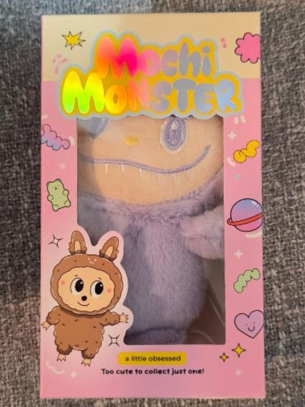 Mochi Monster Plush Charm Collectible Keychain "A Little Obsessed" Series